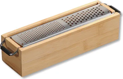 Produktbild von KESPER Parmesanreibe mit Behälter, Bambus, 25 x 6,2 x 5,6 cm, 58060