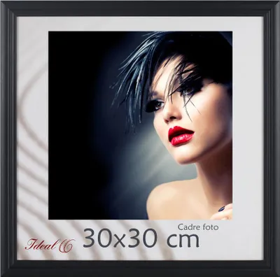 Produktbild von Artos Holz Bilderrahmen Acrylglas Plexi Lifestyle Foto Rahmen Collage Wanddeko Poster - Farbe: Schwarz | Format: 30x30