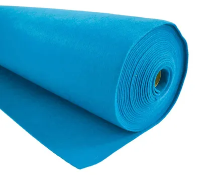1m Bastelfilz waschbar Meterware Filz 90cm x 1,5mm lagunenblau