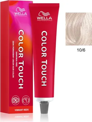 Immagine prodotto di Wella | Color Touch 10/6 - 60 ml - Biondo chiaro con riflessi viola - formula colorante senza ammoniaca