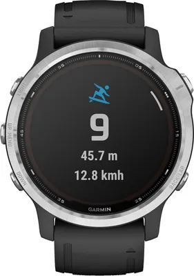 Obrázek produktu pro Garmin Fenix 6S Solar With Silver Black Silicone Strap EU