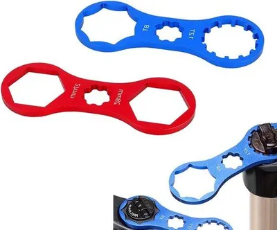 Obrázek produktu pro Přední vidlice jízdního kola – sada 2 ks – odšroubování klíče – hlavice vidlice – klíč na matice – oprava přední vidlice jízdního kola.