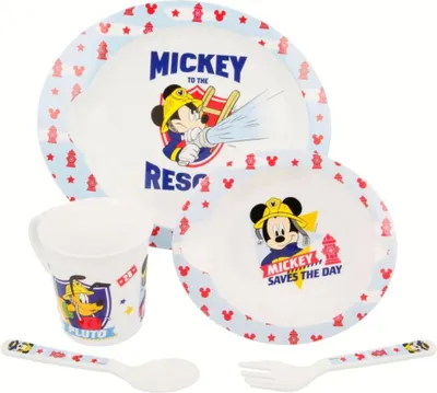 Zdjęcie produktu dla Mickey Mouse - Duży Zestaw Naczyń Do Mikrofali (5 Szt)