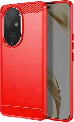 Obrázek produktu pro Avizar, Flexibilní ochranné pouzdro pro Honor 200 Pro, karbonový efekt, červené