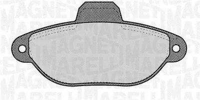 Obrázek produktu pro MAGNETI MARELLI 363916060220, sada brzdových destiček, přední, pro vozidla FIAT PANDA (169), PUNTO (188), Seicento / 600 (karoserie hatchback - 187), PUNTO (176)