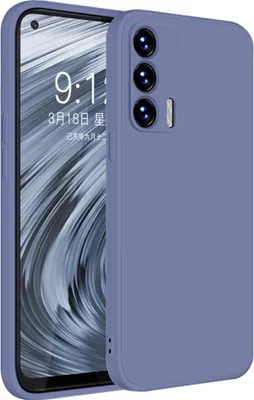 Produktbild von OPPO Realme V15 Hülle, LaimTop Slim Liquid Silikon Gel Gummi Schutzhülle für OPPO Realme V15 Grau