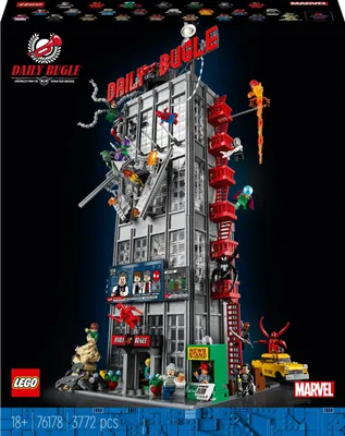 Produktbild von LEGO Marvel Spider-Man Daily Bugle Zeitungsredaktion, Sammelset für Erwachsene mit 25 Minifiguren, Superhelden-Geschenk, Geschenkset 76178