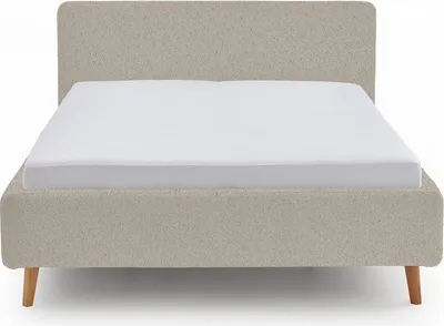 Produktbild von Doppelbett Dalila 180x200cm teddy stoff mit aufbewahrung - beige