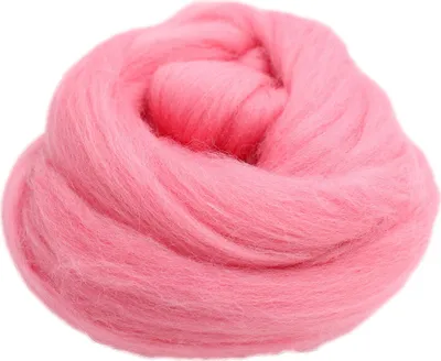Produktbild von Filzwolle zum Trockenfilzen und Nassfilzen - Farbe Puderrosa 20gr.