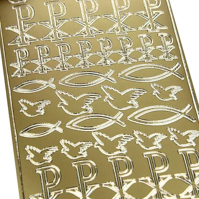 Produktbild von Dekorative Aufkleber religiöse Symbole 0354 gold