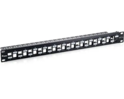 Produktbild von Equip 769324, Cat6a, Schwarz, SPCC, Rackeinbau, 1U, RoHS