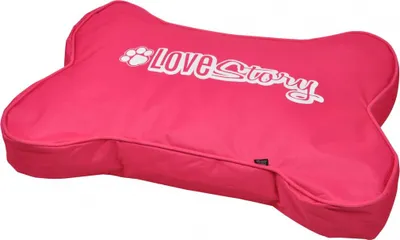 Image de Coussin déhoussable pour chien en forme d'os
