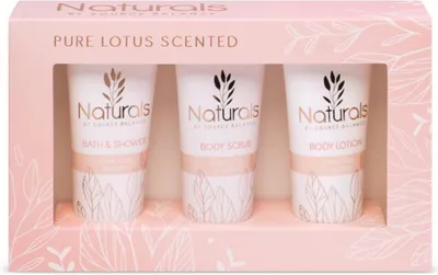 Produktbild von Naturals Badezimmer-Geschenkset, 3-teilig
