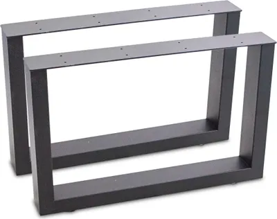 Produktbild von Tischbeine Stahl 64x40 Schwarz
