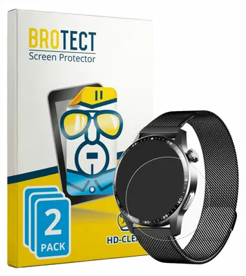 Produktbild von 2x Für Mopuea Smartwatch 1.55" Schutzfolie BROTECT Displayschutz Display Schutz Folie Klar Transparent