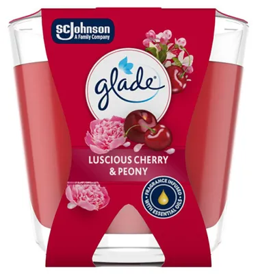 Image de Bougie parfumée à la cerise et à la pivoine, 70g