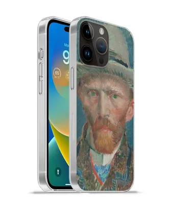 Produktbild von MuchoWow® Handyhülle Schutzhülle Hülle für Apple iPhone 14 Pro Max Selbstporträt 1887 - Gemälde von Vincent van Gogh Silikon Softcase Handy Hülle - Hardcover