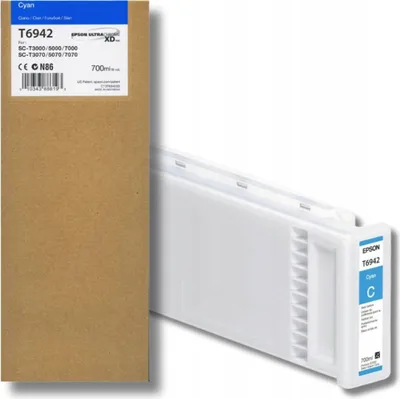 Produktbild von Epson Singlepack UltraChrome XD Cyan T694200 (700 ml), Hohe (XL-) Ausbeute, Cyan, 700 ml, 1 Stück(e), Einzelpackung