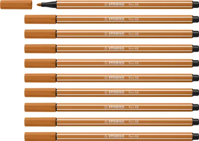 Zdjęcie produktu dla Stabilo - Flamaster 68/89 m Ciemna Ochra | 1 sztuka | 10 sztuk