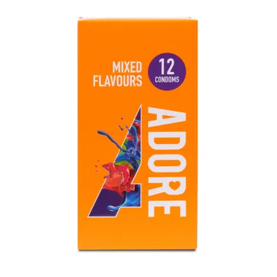 Obrázok produktu pre Kondómy s príchuťou Adore - 12 kondómov
