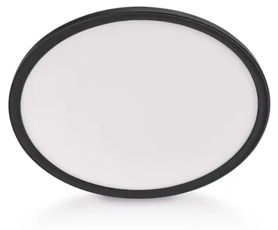 LED přisazené svítidlo FLORI kruhové, černé, 18W, neutrální bílá