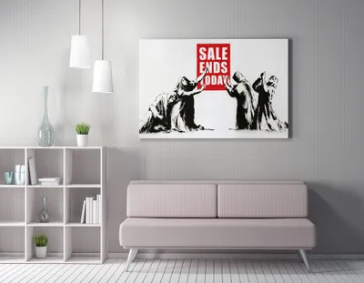 Produktbild von Wallity, WY123- BRS1239, Bunt, Leinwandbilder, 50 x 70 cm, 50% Baumwolle / 50% Polyester