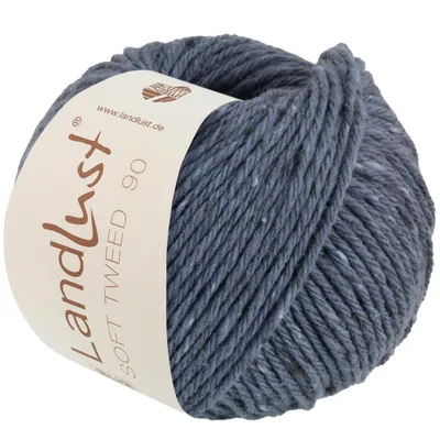 Produktbild von Lana Grossa Landlust Soft Tweed 90 klassisch verzwirntes Tweedgarn aus Schurwolle mit mehrfarbigen Noppen 90 m Farbe 021 - Jeans meliert