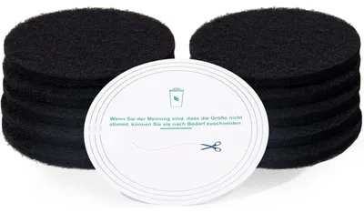 Productafbeelding van Actiefkoolfilter voor afvalbakken voor biologisch afval in de keuken, extra dik, 10 stuks