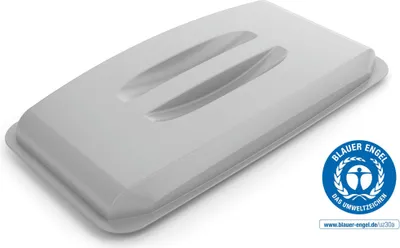 Zdjęcie produktu dla DURABLE Pokrywa ECO do pojemnika DURABIN® 60L prostok?tna, Szary, 1800504050