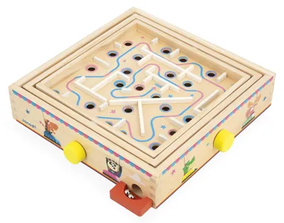 Immagine prodotto di Solidchoice - Gioco del labirinto in legno per bambini e adulti