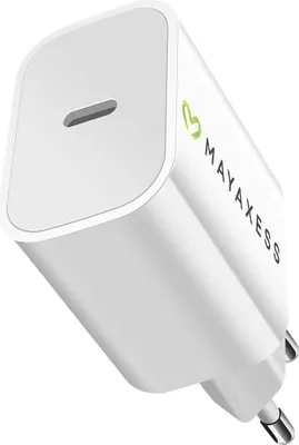 Immagine prodotto di Mayaxess, caricatore USB-C 20W a ricarica rapida per iPhone 17 Pro, bianco