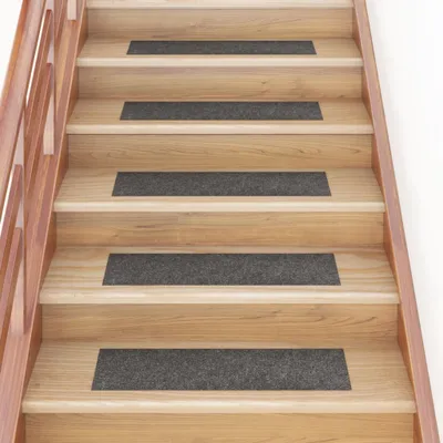 Produktbild von The Living Store Stufenmatten Selbstklebend Rechteckig 15 Stk. 76x20 Anthrazit