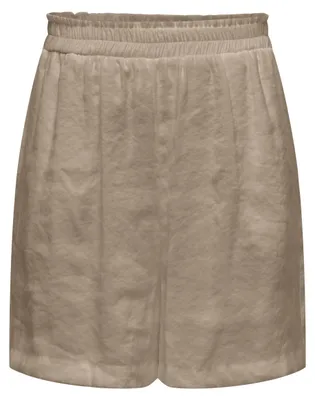 Productafbeelding van Korte linnen bermudabroek. Zomerbroek met elastische tailleband. | S
