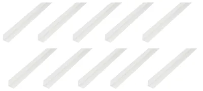 Zdjęcie produktu dla Alberts 10 x profil kątowy, PVC, biały, 100 x 100 x 2 mm, długość 2 m