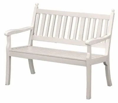 Produktbild von BLOME Landhausbank Hohenzollern 3 Sitzer, 160 cm, weiß, demontiert Gartenmöbel