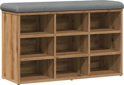 Obrázek produktu pro vidaXL Lavice na boty Artisan dub 82x32x50 cm Materiál na bázi dřeva