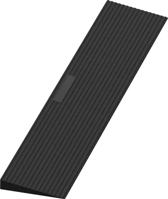 Obrázok produktu pre Izrielar Gumová prahová rampa 90 x 20 x 3,5 cm, max. nosnosť 1 t, protiskluzová prahová rampa pre invalidný vozík a chodítko, rampa na obrubník, dĺžka nastaviteľná