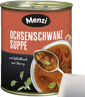 Produktbild von Menzi Ochsenschwanz Suppe (800ml Dose) + usy Block