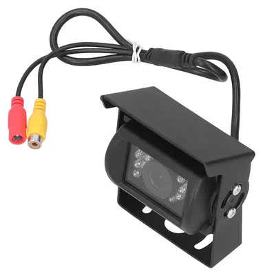 Achteruitrijcamera 12-24V, 18 IR-LEDs, 120°, IP68, universell