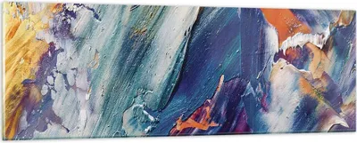 Produktbild von Bilder auf glas - Einteilig - Die Farben Farbe Abstraktion - 90x30cm - Glasbilder - Wandbilder - Bilder - Wanddekoration aus Glas - Glas Bilder - Wandbild auf Glas - GAB90x30-5113