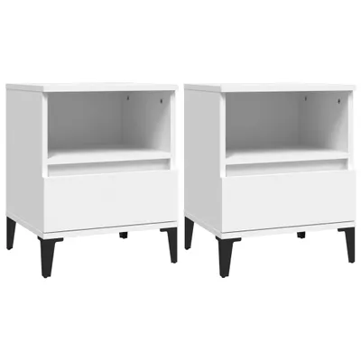 Obrázok produktu pre Nočné stolíky 2 ks biele 40x35x50 cm