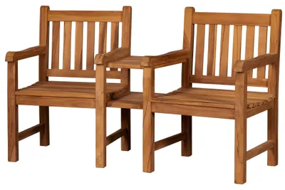 Produktbild von Teakholz Garten-/Balkonsitzbank - bene living - Feierabendbank 160 cm