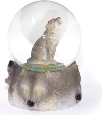 Produktbild von Schneekugel Poly - Wolf