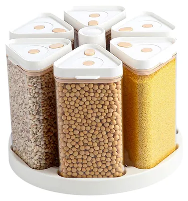 Produktbild von Rotierender Müslispender mit 6 Fächern und großer Kapazität
