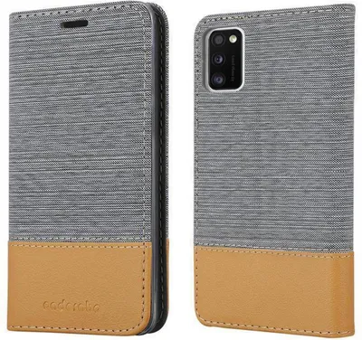 Image de Cadorabo Housse pour Samsung Galaxy A41 Housse en gris Housse pour portable Etui Book Case Cover