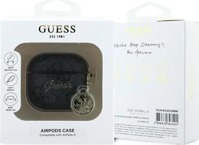 Produktbild von Guess Gua4g4gsmk Airpods 4 Airpods-hülle Durchsichtig  Durchsichtig One Size