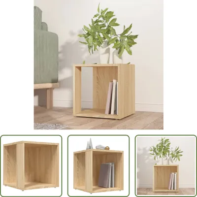Produktbild von The Living Store Beistelltisch Sonoma-Eiche 33x33x34,5 cm Holzwerkstoff