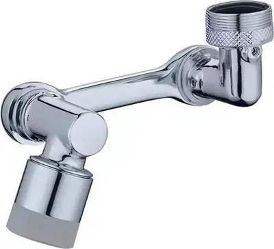 Produktbild von Universeller Wasserhahn-Drehaufsatz – Silber KP25759