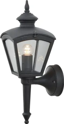 Produktbild von Konstsmide Cassiopeia Wandleuchte schwarz lackiertes Aluminium, rauchfarbenes Acrylglas, Hand EU 480-750