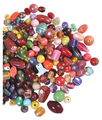 Produktbild von Glasperlen Sortiment, 500 g, verschieden sortiert